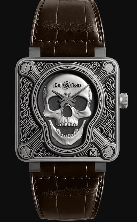 Bell & Ross BR 01 BURNING SKULL BR0192-SKULL-BURN Replica Watch